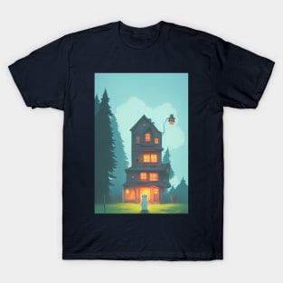 Little ghost's haunted house T-Shirt
